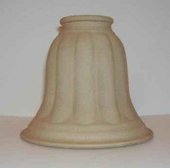 81257 Sandy Fluted Bell Glass Replacement Bell - Adrianas Specialty Lamp Shades