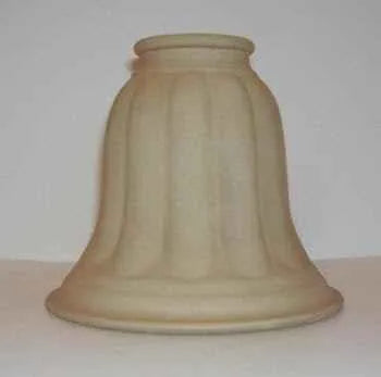 81257 Sandy Fluted Bell Glass Replacement Bell - Adrianas Specialty Lamp Shades