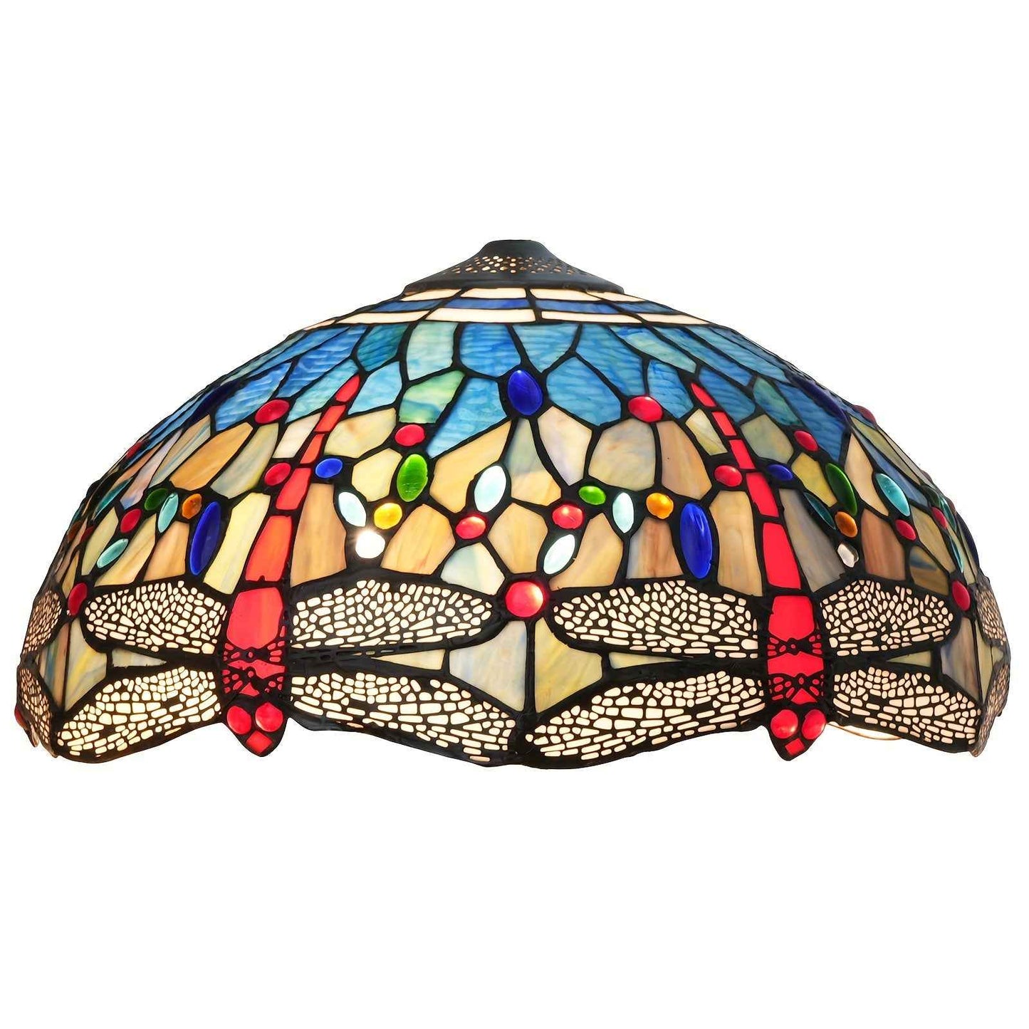16" Tiffany-Style Stained Glass Lamp Shade
