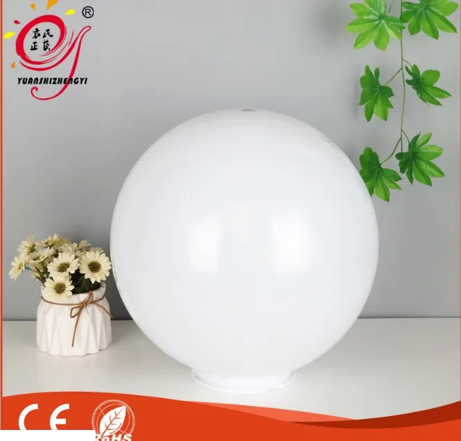 PMMA plastic milky white globe cover for led lights use - Adrianas Specialty Lamp Shades