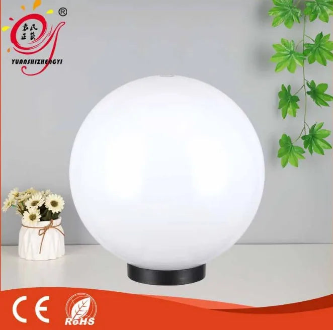 PMMA plastic milky white globe cover for led lights use - Adrianas Specialty Lamp Shades