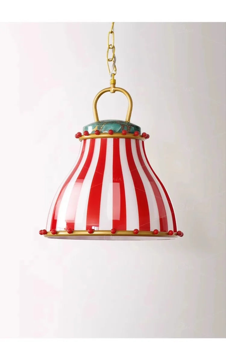 American Dreamy Atmosphere Circus Restaurant Pendant Lights Glazed Glass Lampshade LED Indoor Lighting Kitchen Bar Bedroom Store - Adrianas Specialty Lamp Shades