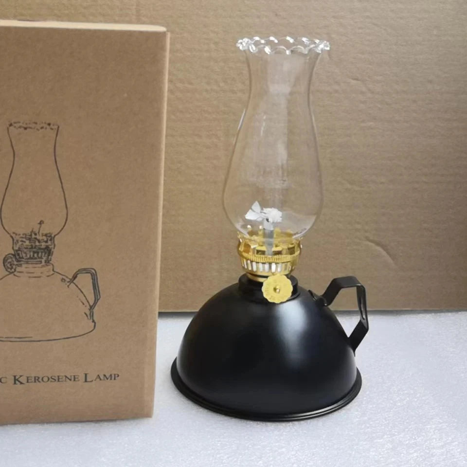 Retro Metal Kerosene Oil Lantern for Outdoor Camping - Small Horse Cozy Atmosphere Tent for Camping, Hiking Outdoor Adventures - Adrianas Specialty Lamp Shades