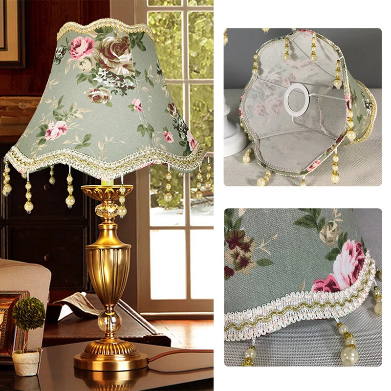 Europe Lampshade Jacquard FabricLamp Shades - Adrianas Specialty Lamp Shades