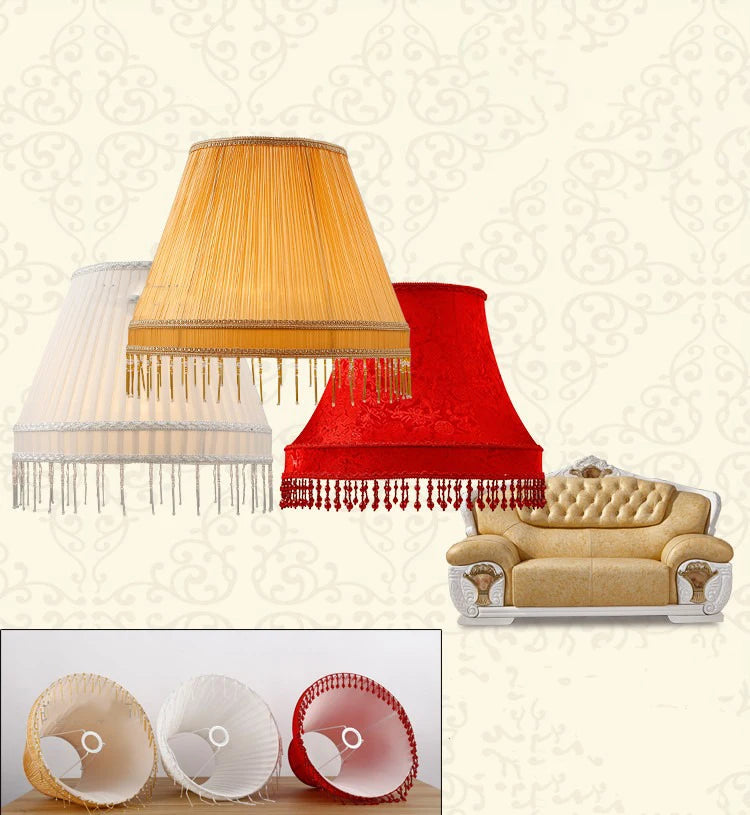 Fringe Lampshades Cloth Bead Light Shade Lamp Shade