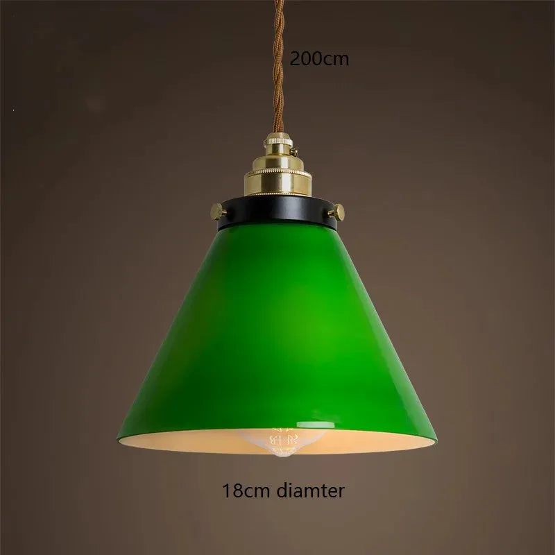 Cased Green Cone and Pharmacy Lamp Shades pendant lamp shades Adrianas Specialty Lamp Shades Green 3 4W(Max100W)