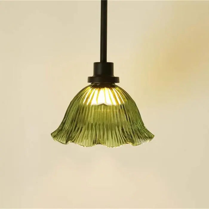 Green Glass Lamp Shade Replacement with Reverse or Flat Hole Fitter - Adrianas Specialty Lamp Shades