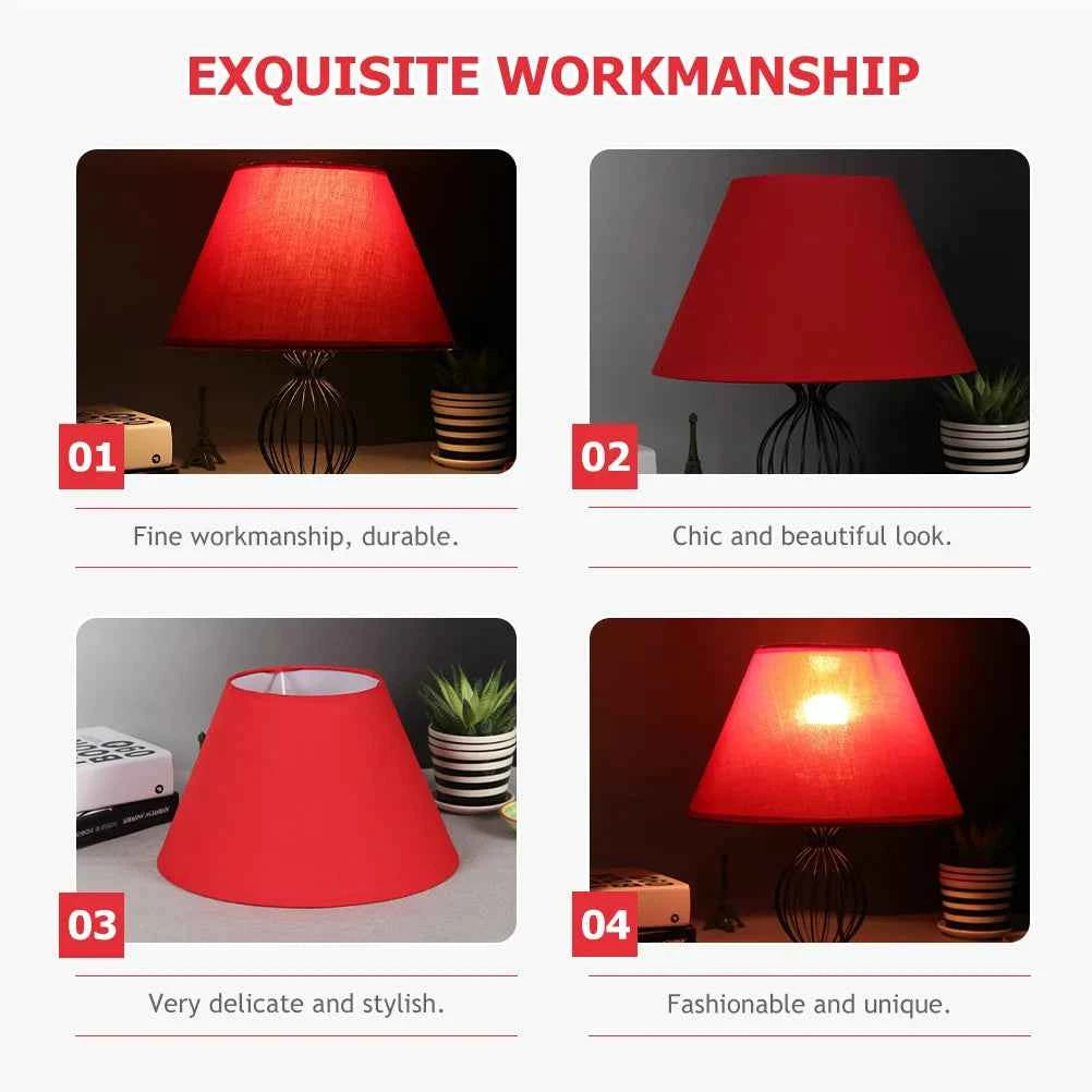 Lampshade Kit for Bottle Bedside Frame Lampshades Suede Cloth Cylindrical