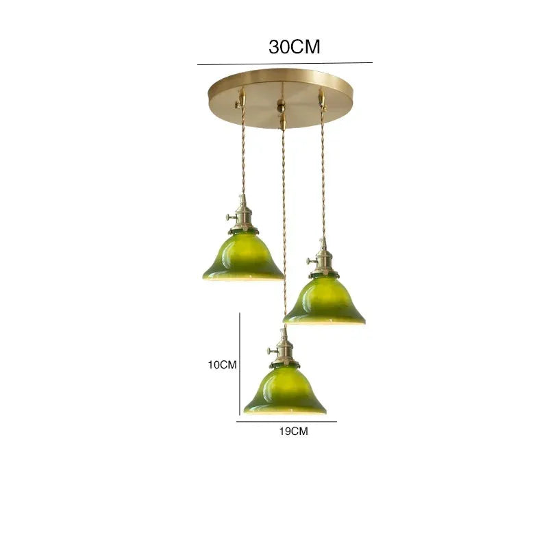 Cased Green Cone and Pharmacy Lamp Shades pendant lamp shades Adrianas Specialty Lamp Shades