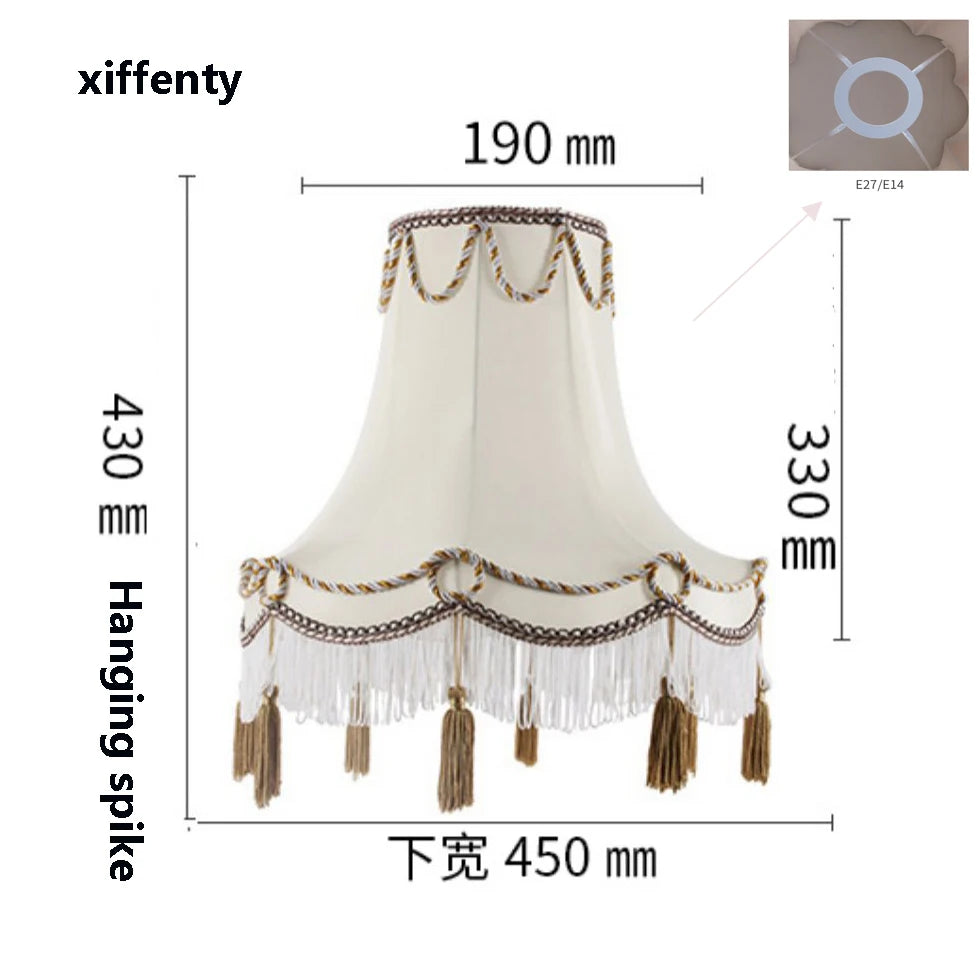 European rice white silk cloth floor lamp lamp cloth lampshade new lampshade - Adrianas Specialty Lamp Shades