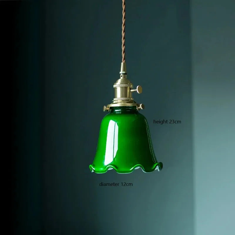 Cased Green Cone and Pharmacy Lamp Shades pendant lamp shades Adrianas Specialty Lamp Shades Green 5 4W(Max100W)