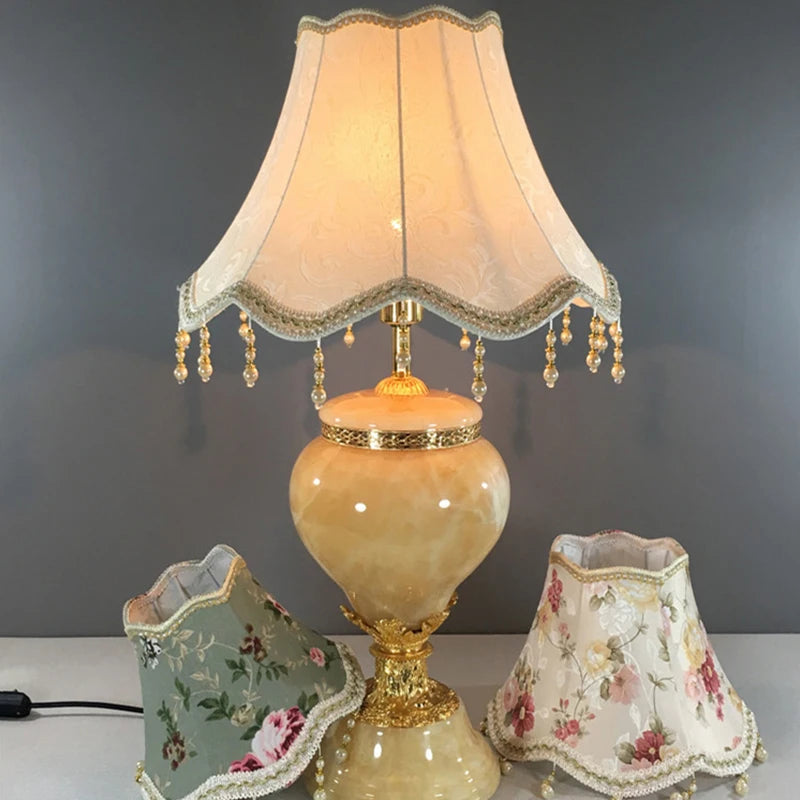 Europe Lampshade Jacquard FabricLamp Shades - Adrianas Specialty Lamp Shades