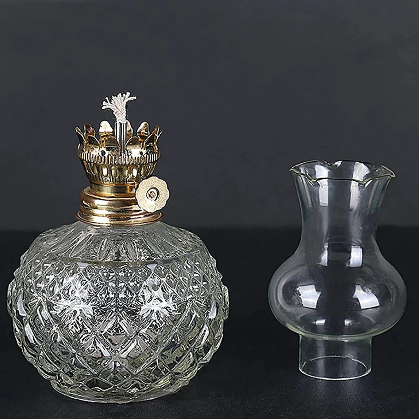 Oil Lamp Large Capacity Oil Lamp for Home Decorations Shops Outdoor - Adrianas Specialty Lamp Shades