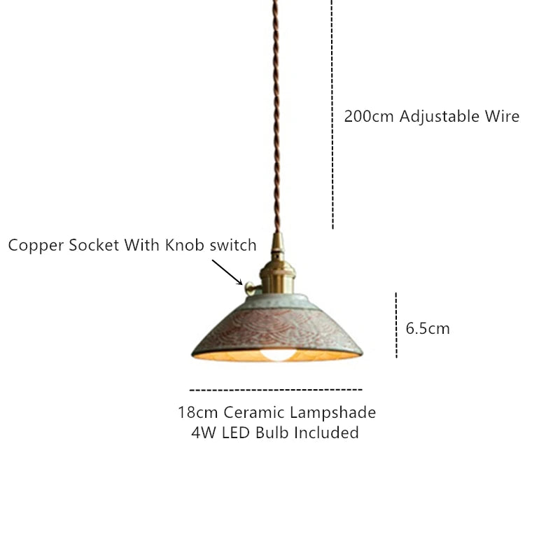 Creative Colored Glaze Pendant Light