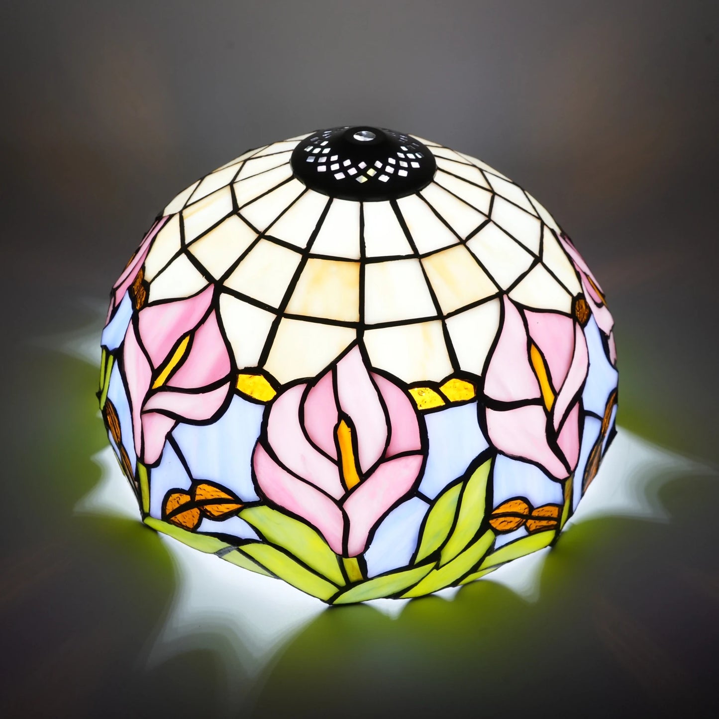 Calla lily lampshade replacement, traditional handcrafted 12 "