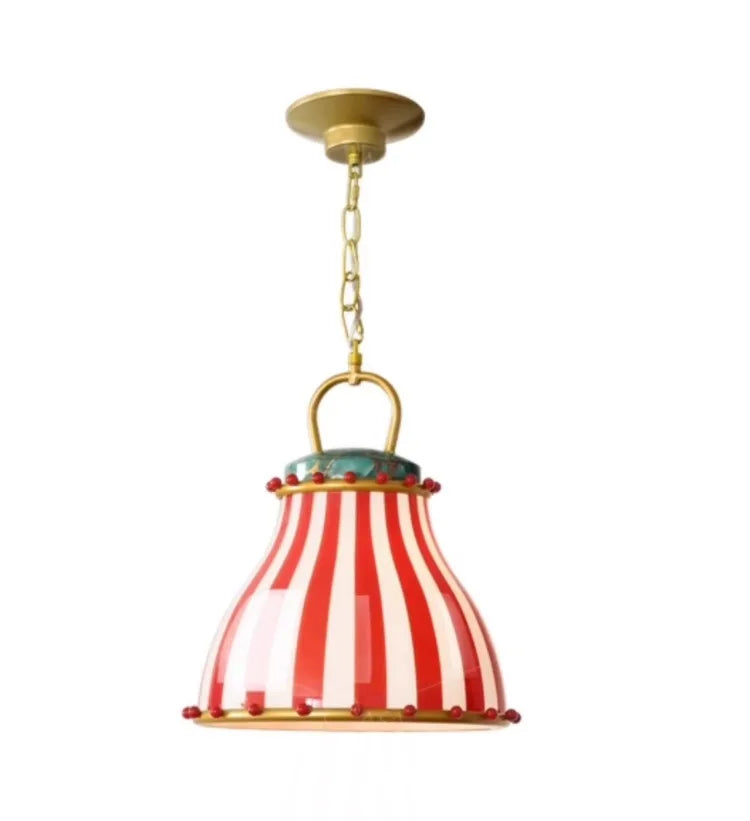 American Dreamy Atmosphere Circus Restaurant Pendant Lights Glazed Glass Lampshade LED Indoor Lighting Kitchen Bar Bedroom Store - Adrianas Specialty Lamp Shades
