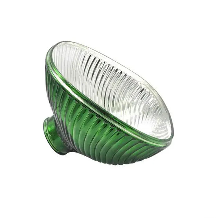 Green Glass Lamp Shade Replacement with Reverse or Flat Hole Fitter - Adrianas Specialty Lamp Shades