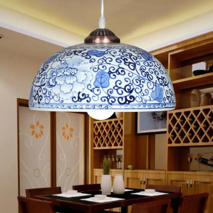 Large Porcelain Pendant Lamp Shades - Adrianas Specialty Lamp Shades