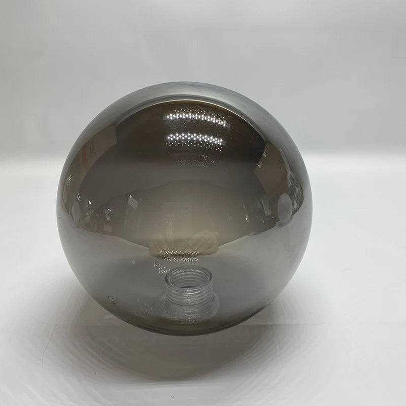 D12cm D15cm G9 Glass Shade Replacement for Screw Thread Socket Amber Cognac Green Blue Grey Globe Glass Screw Cover Accessory - Adrianas Specialty Lamp Shades