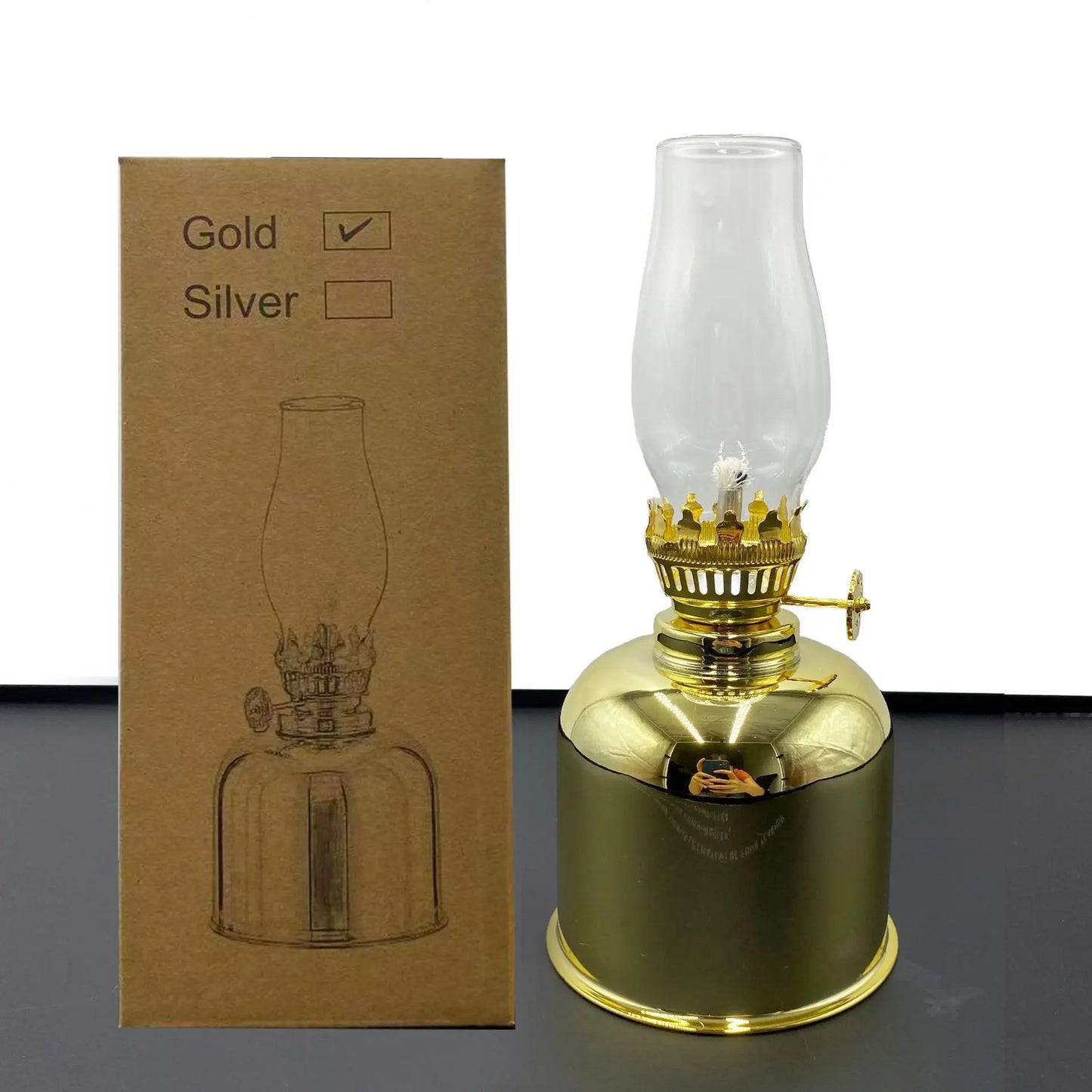 Retro Metal Kerosene Oil Lantern for Outdoor Camping - Small Horse Cozy Atmosphere Tent for Camping, Hiking Outdoor Adventures - Adrianas Specialty Lamp Shades