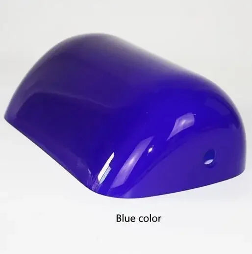 Green White Blue Amber Color Glass Banker Lamp Shade - Adrianas Specialty Lamp Shades