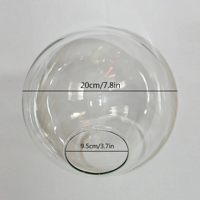 Clear glass lampshades 5, 6 , 7, 8, and 10 Inch Globes - Adrianas Specialty Lamp Shades