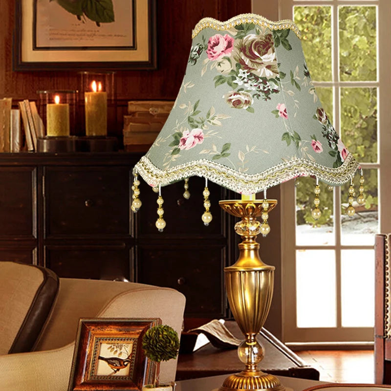 Europe Lampshade Jacquard FabricLamp Shades - Adrianas Specialty Lamp Shades