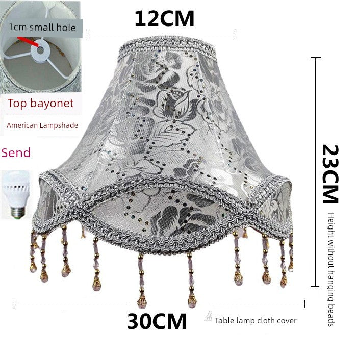 Fringed and Beaded Table Lamp Shades - Adrianas Specialty Lamp Shades