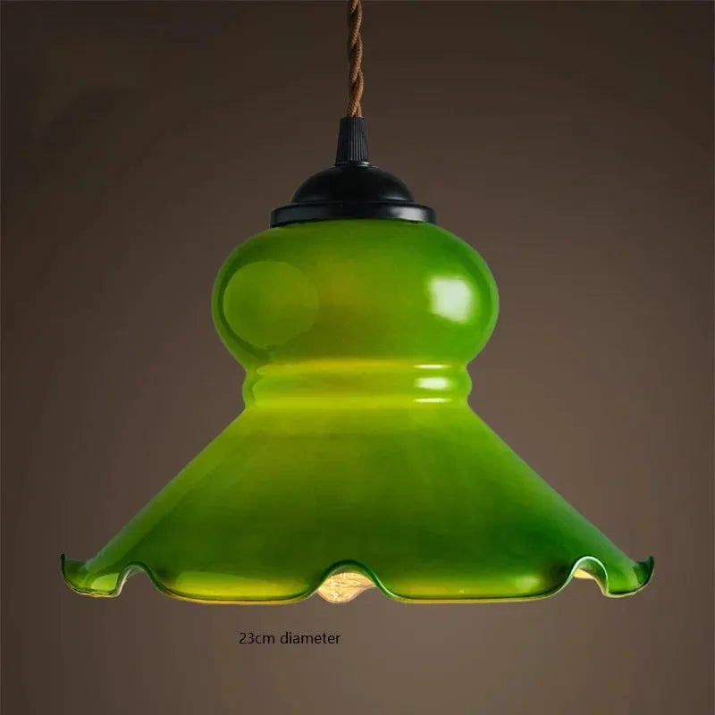 Cased Green Cone and Pharmacy Lamp Shades pendant lamp shades Adrianas Specialty Lamp Shades Green 4 4W(Max100W)