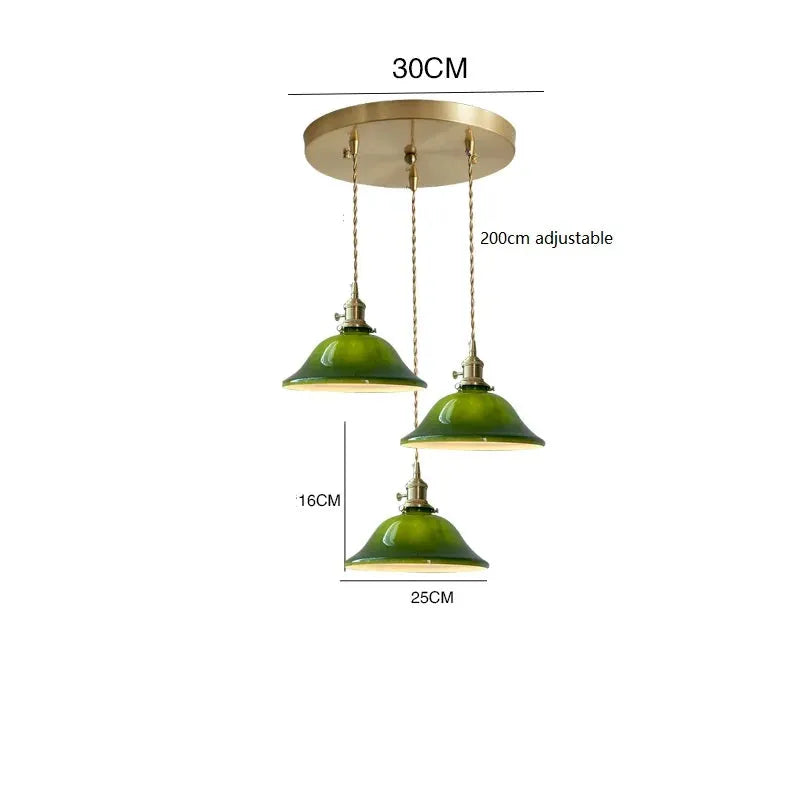 Cased Green Cone and Pharmacy Lamp Shades pendant lamp shades Adrianas Specialty Lamp Shades