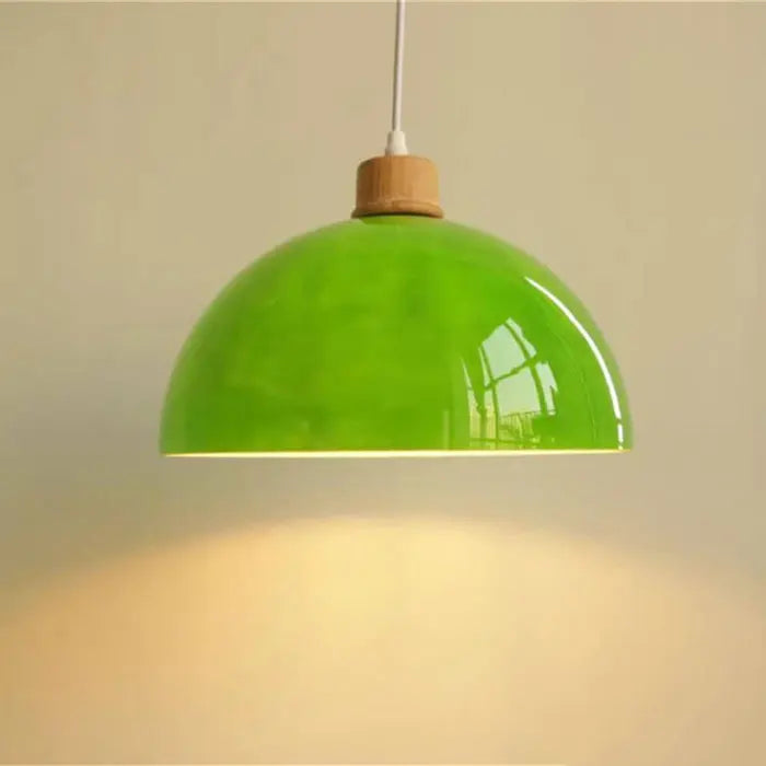Green Glass Lamp Shade Replacement with Reverse or Flat Hole Fitter - Adrianas Specialty Lamp Shades