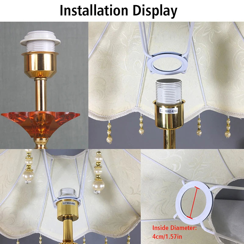Europe Lampshade Jacquard FabricLamp Shades - Adrianas Specialty Lamp Shades