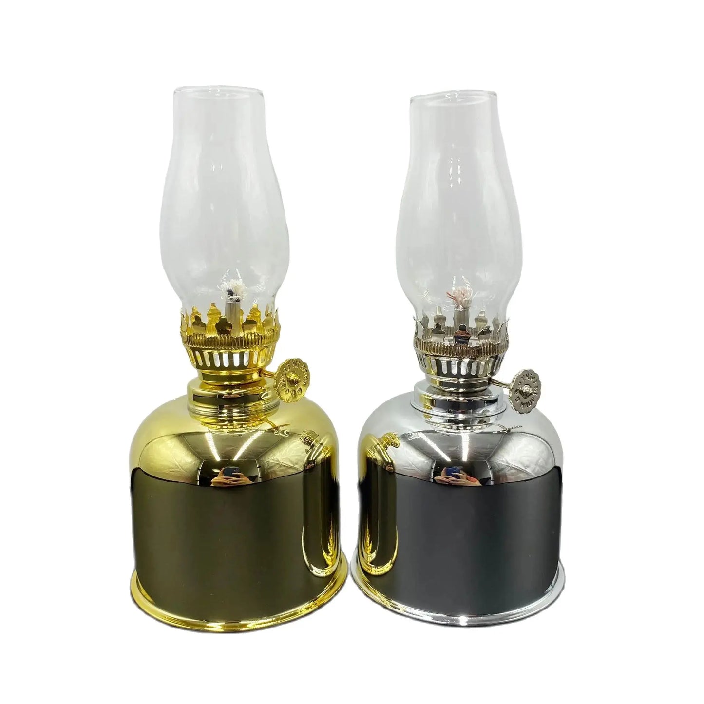 Retro Metal Kerosene Oil Lantern for Outdoor Camping - Small Horse Cozy Atmosphere Tent for Camping, Hiking Outdoor Adventures - Adrianas Specialty Lamp Shades
