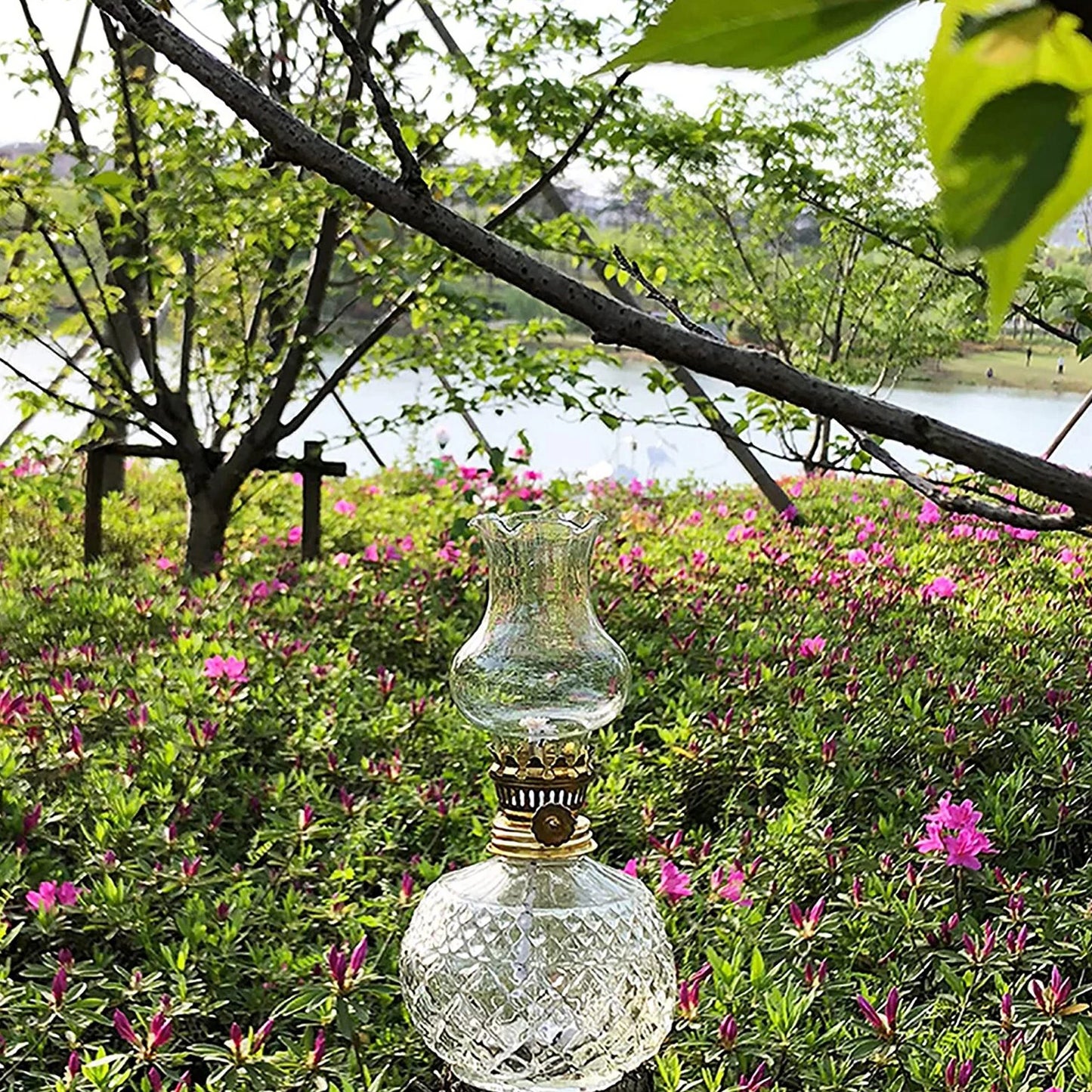 Oil Lamp Large Capacity Oil Lamp for Home Decorations Shops Outdoor - Adrianas Specialty Lamp Shades