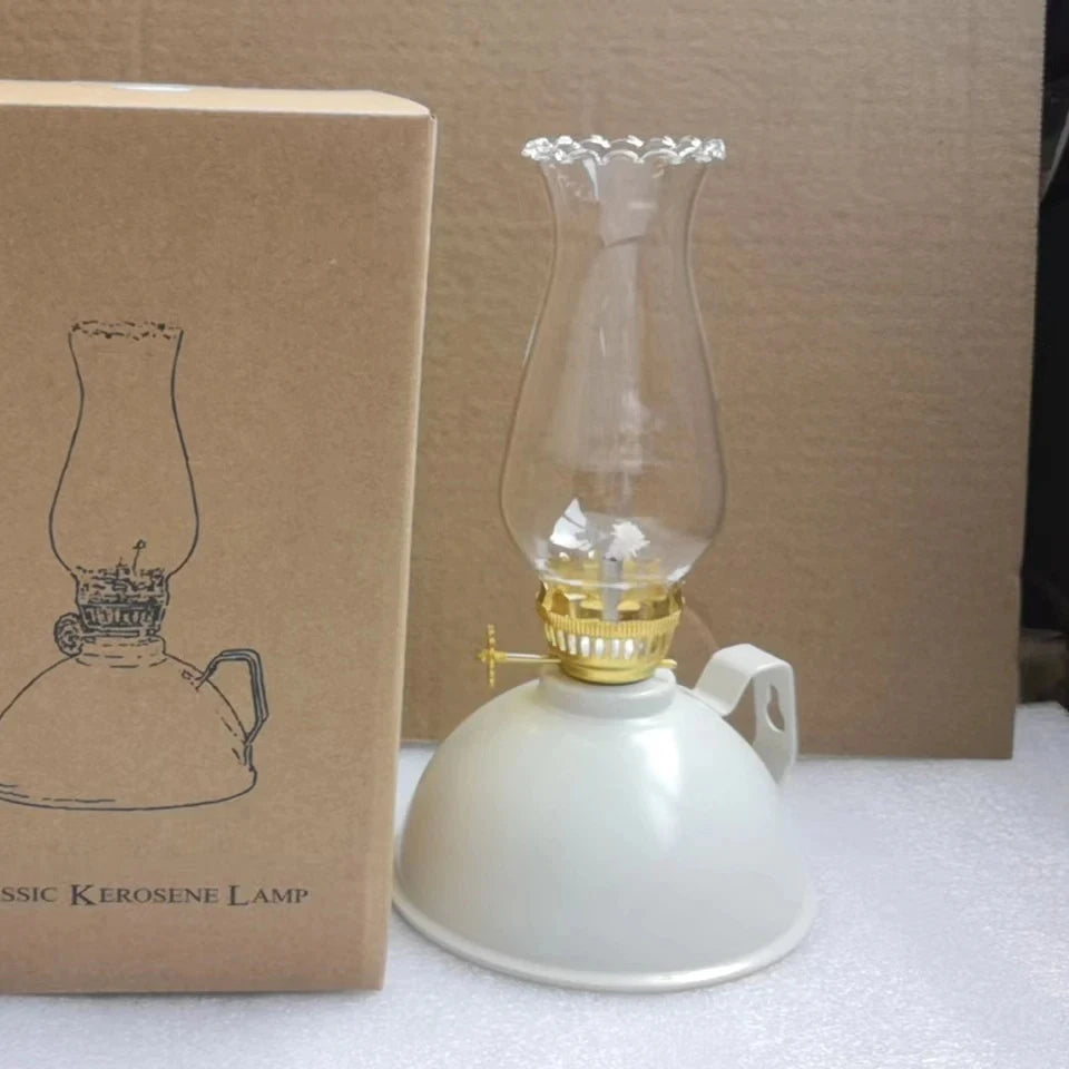 Retro Metal Kerosene Oil Lantern for Outdoor Camping - Small Horse Cozy Atmosphere Tent for Camping, Hiking Outdoor Adventures - Adrianas Specialty Lamp Shades
