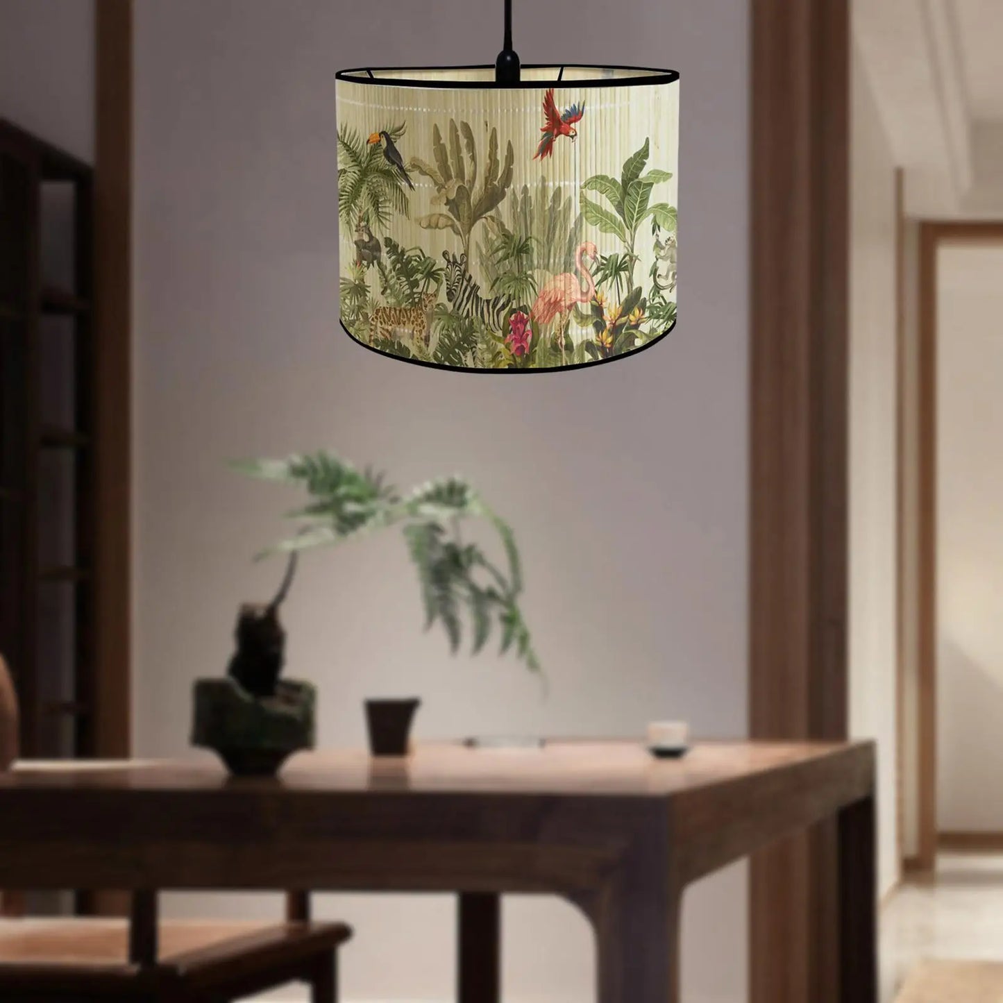 Bamboo Lamp Shades E27 Handmade Drum Lampshade Chinese Lampshade - Adrianas Specialty Lamp Shades