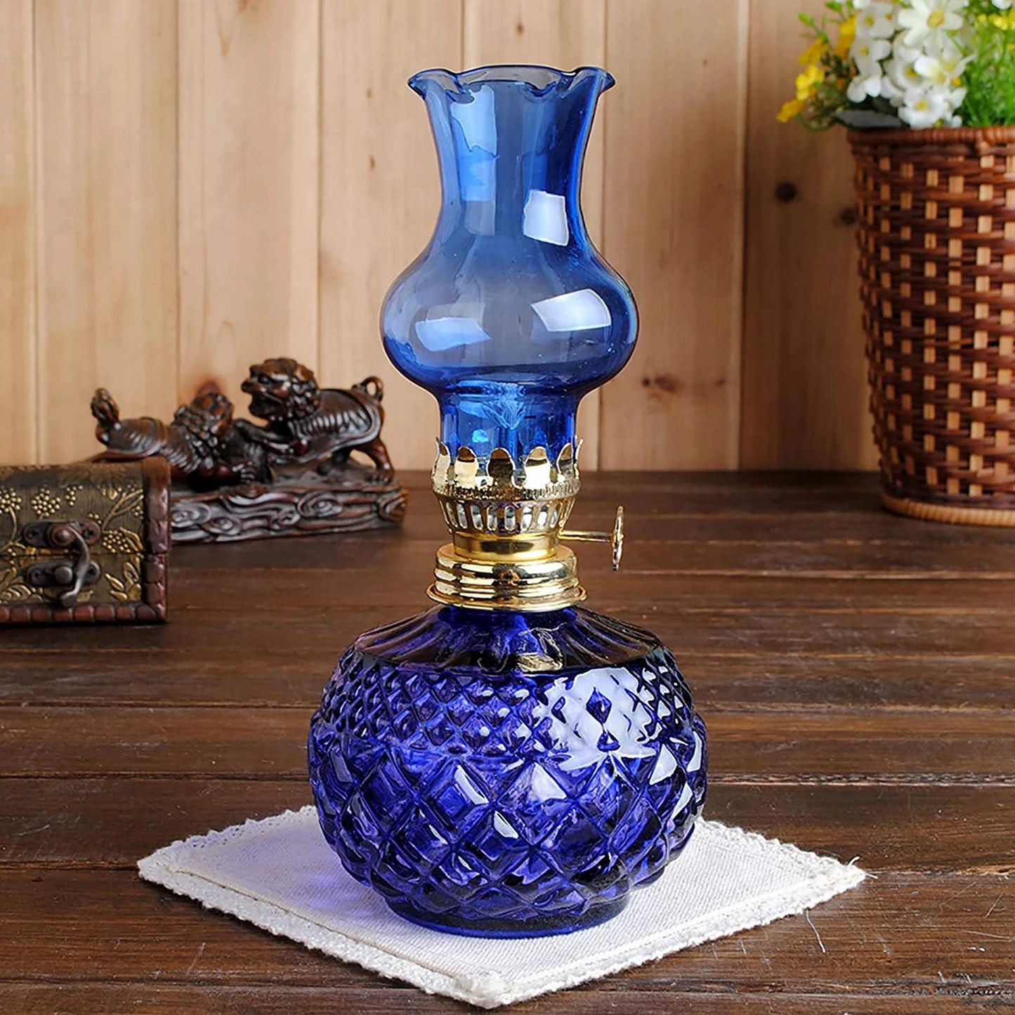 Oil Lamp Large Capacity Oil Lamp for Home Decorations Shops Outdoor - Adrianas Specialty Lamp Shades
