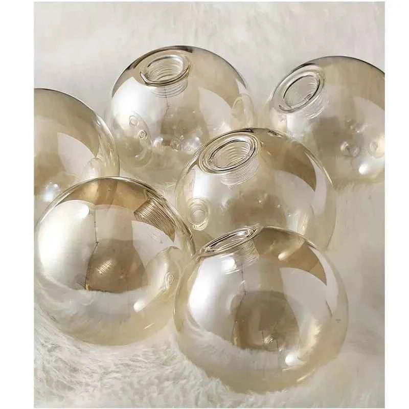 amber Smoke gray G9 Glass Shade Globe 2cm Fitter Opening Replacement Lampshade for Lusture Pendant Light,Clear White Accessory