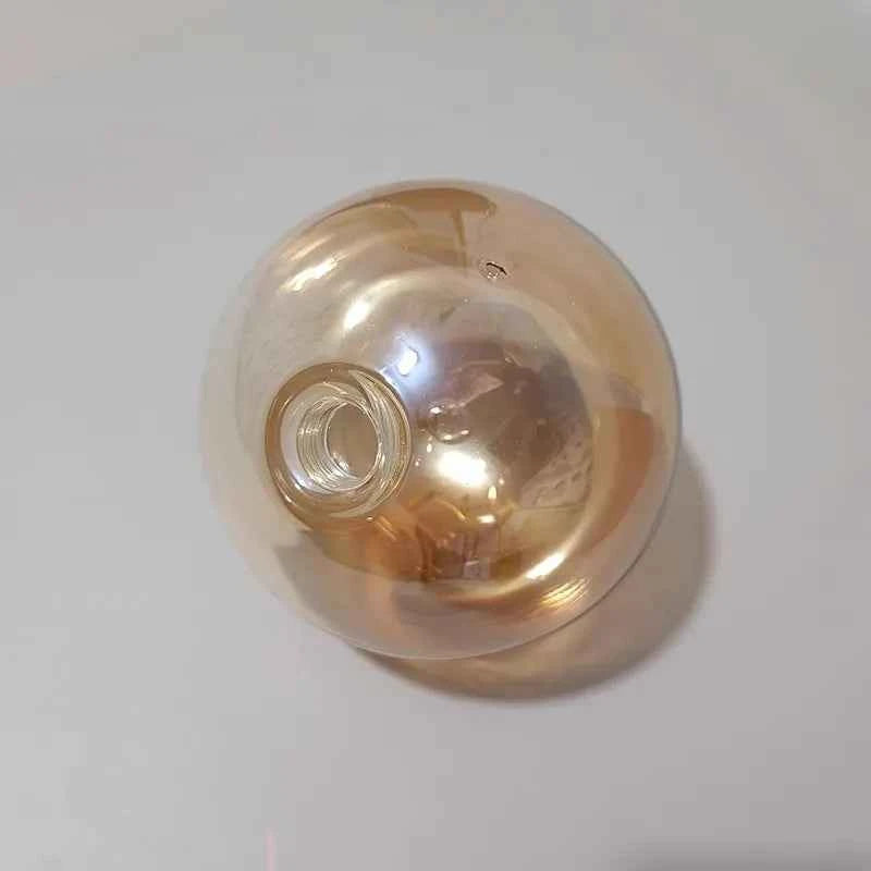 amber Smoke gray G9 Glass Shade Globe 2cm Fitter Opening Replacement Lampshade for Lusture Pendant Light,Clear White Accessory