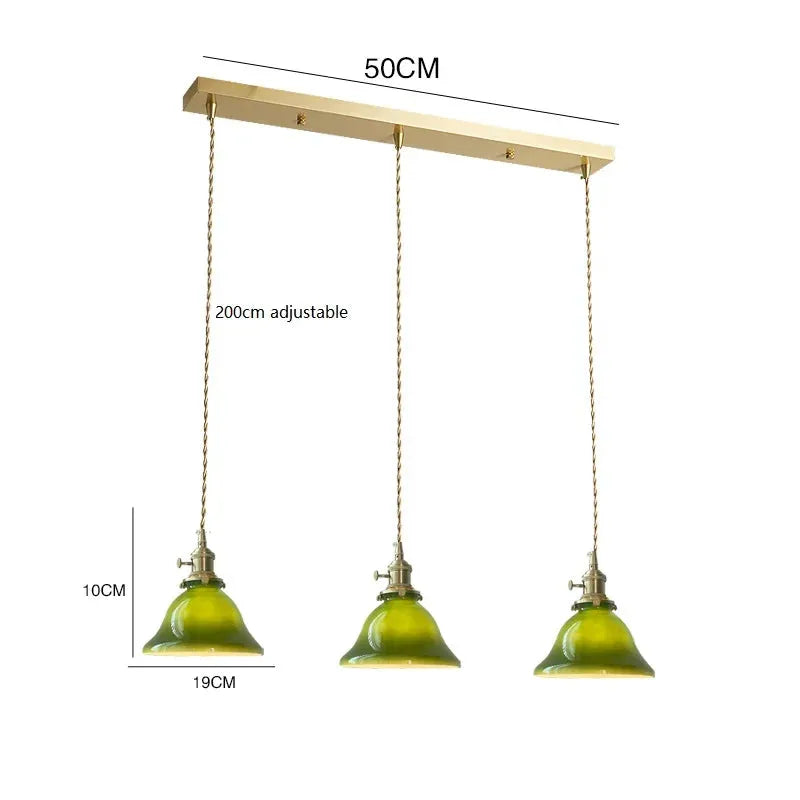 Cased Green Cone and Pharmacy Lamp Shades pendant lamp shades Adrianas Specialty Lamp Shades