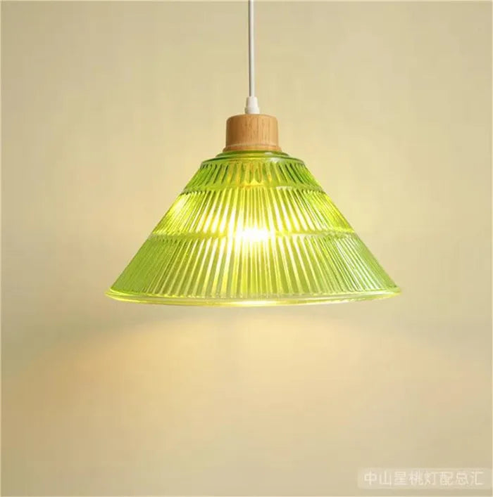 Green Glass Lamp Shade Replacement with Reverse or Flat Hole Fitter - Adrianas Specialty Lamp Shades