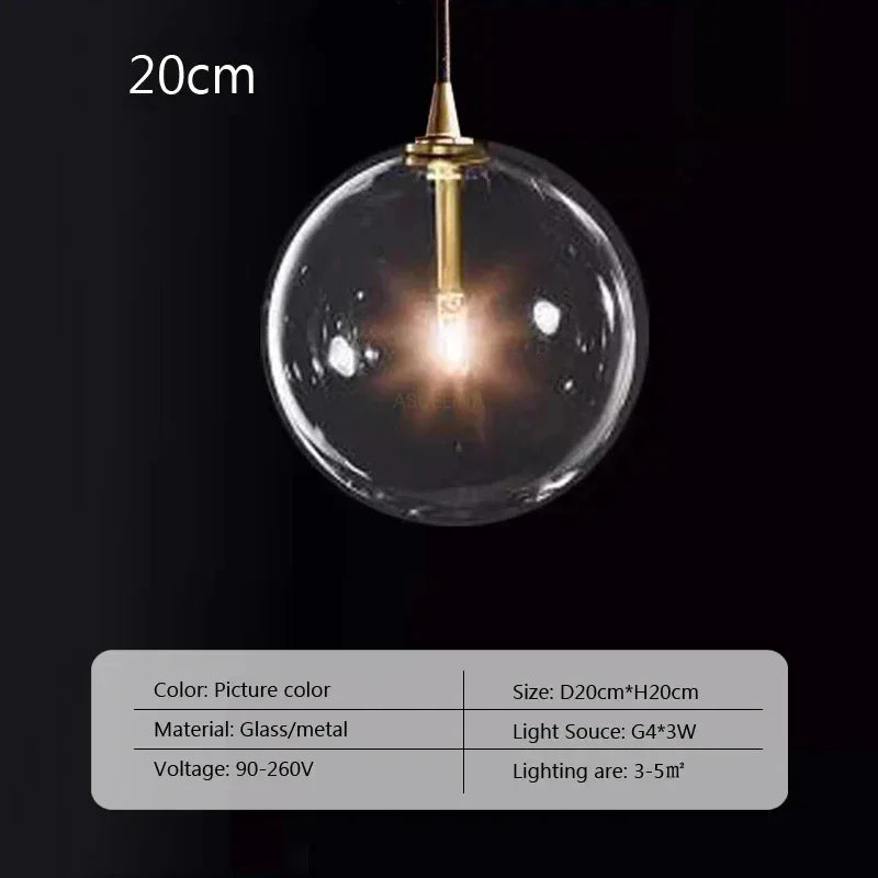 Nordic Glass Pendant Light glass