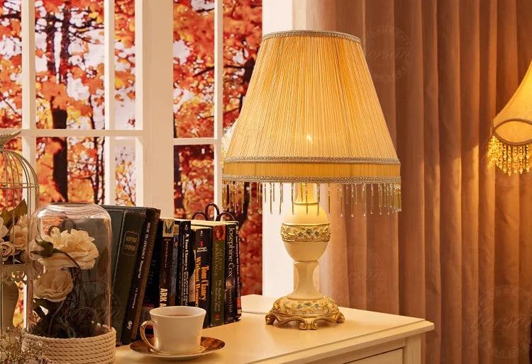 Fringe Lampshades Cloth Bead Light Shade Lamp Shade