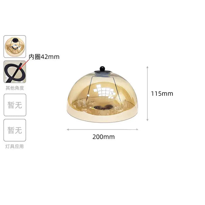 Colorful E27 Glass Shade Replacement