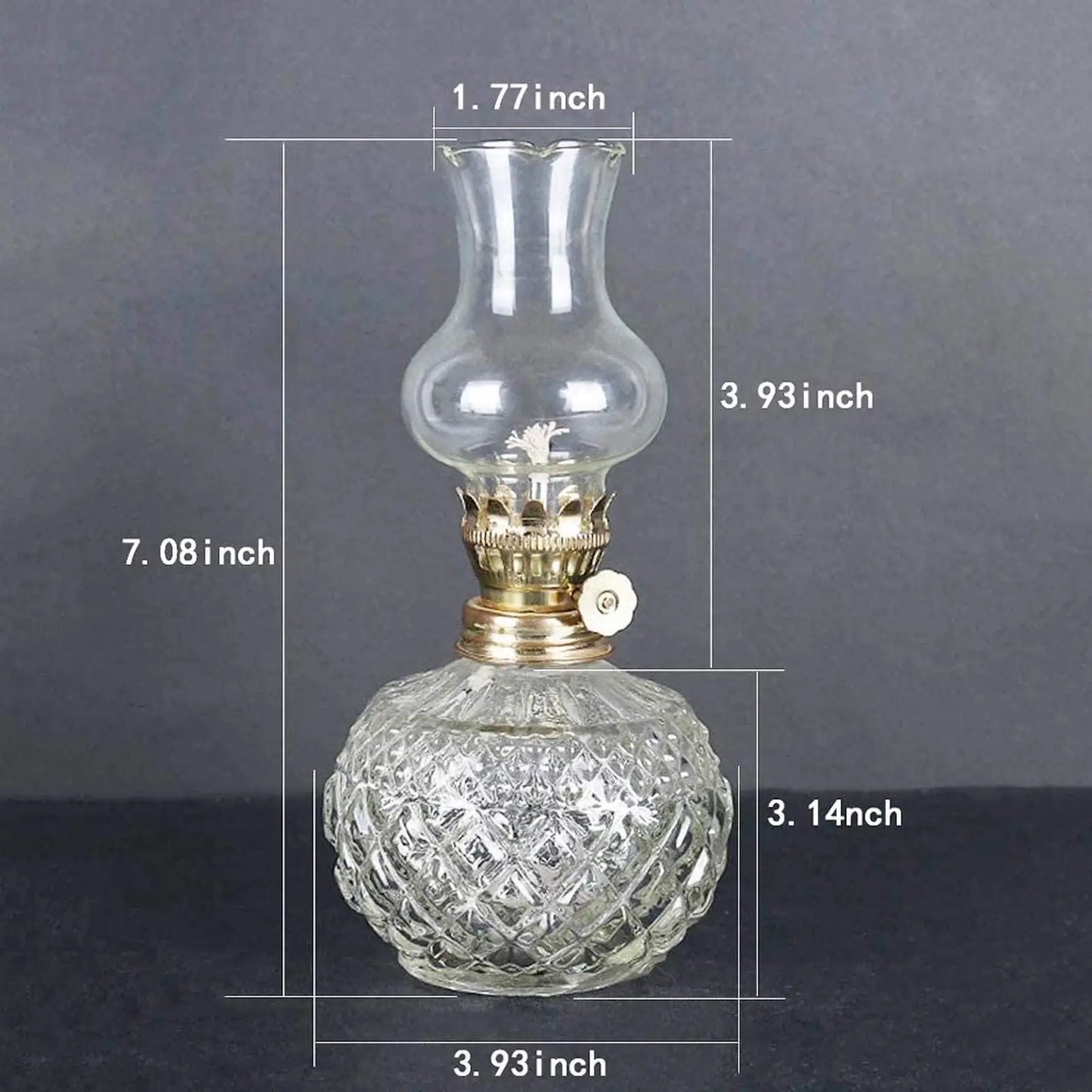 Oil Lamp Large Capacity Oil Lamp for Home Decorations Shops Outdoor - Adrianas Specialty Lamp Shades