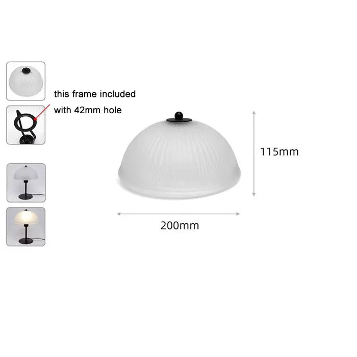 Colorful E27 Glass Shade Replacement