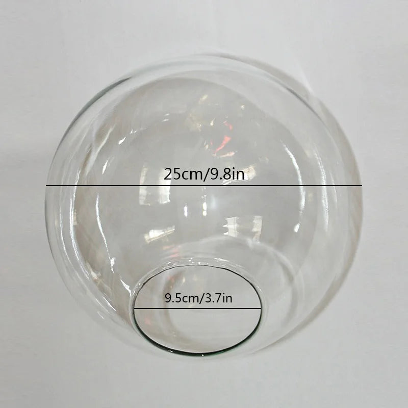 Clear glass lampshades 5, 6 , 7, 8, and 10 Inch Globes - Adrianas Specialty Lamp Shades