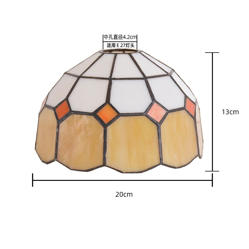 Stained Glass Lampshade for Pendant Lights - Adrianas Specialty Lamp Shades