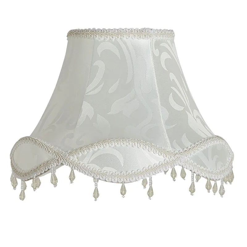 Lamp Shade Vintage High-end Fabric Beads Lace - Adrianas Specialty Lamp Shades