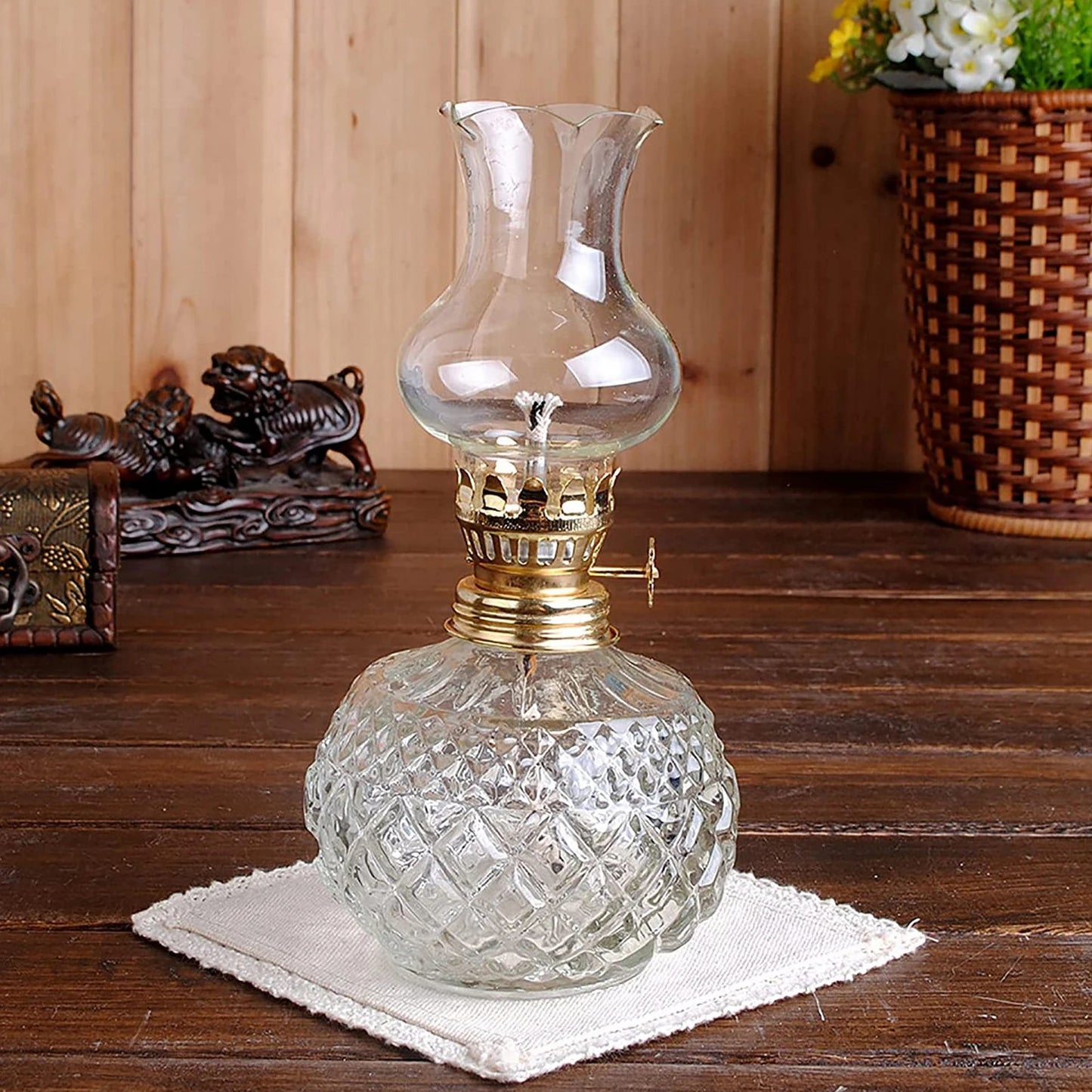 Oil Lamp Large Capacity Oil Lamp for Home Decorations Shops Outdoor - Adrianas Specialty Lamp Shades